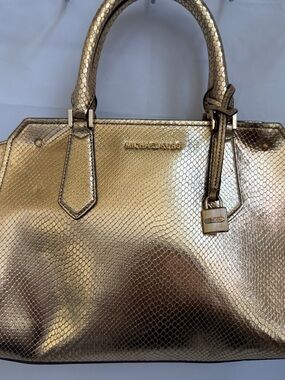 Michael Kors Metallic Gold Satchel